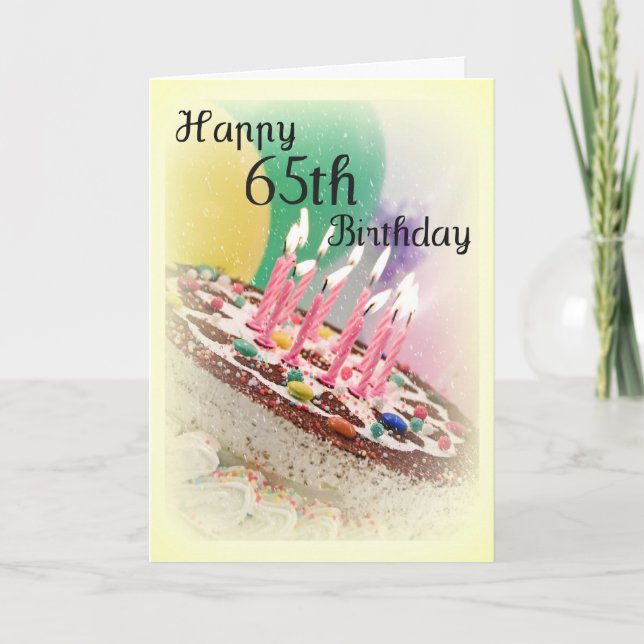 65th Birthday Card (Front)