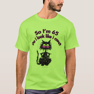 65th Birthday Cat Gifts T-Shirt