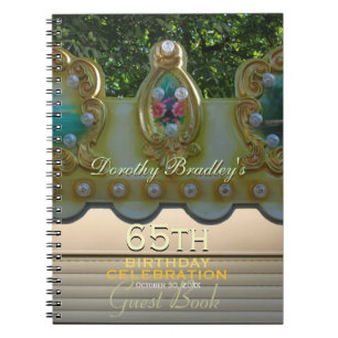 65th Birthday Celebration Carousel Guest Book
