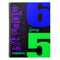 65th Birthday Celebration POP Custom guest Book