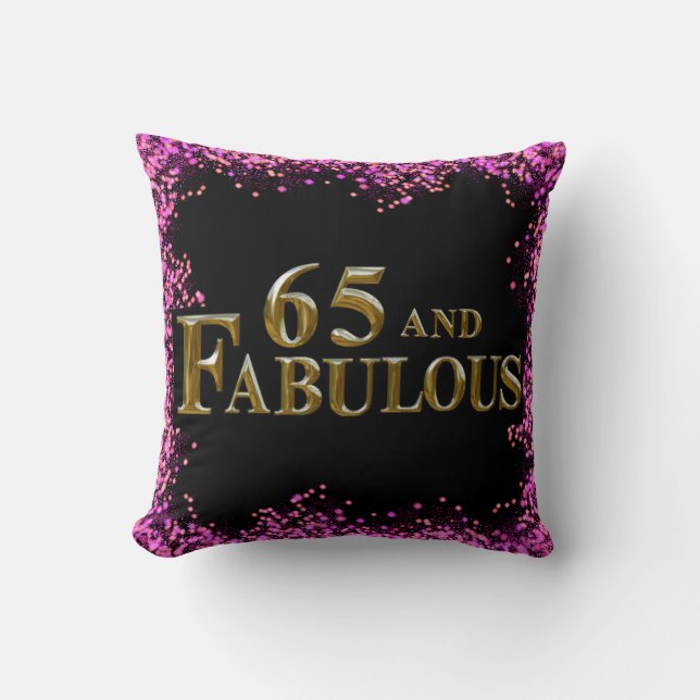 65th Birthday  Cushion (Front)