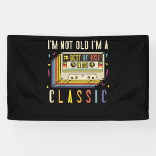 65th Birthday Decorations I'm Not Old Best Of 1957 Banner