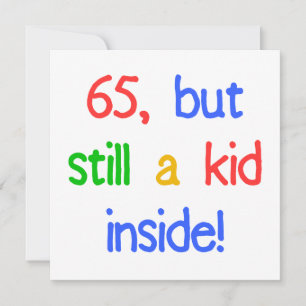 65th Birthday Gag Gifts Card