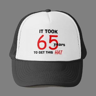 65th Birthday Gag Gifts Hat for Men