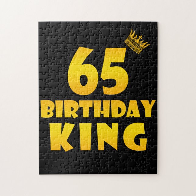 65th birthday Gift for 65 years old Birthday King Jigsaw Puzzle (Vertical)