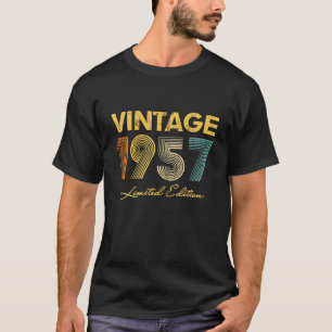 65Th Birthday Gift Idea Vintage 1957 Men Women T-Shirt