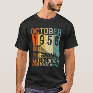 65Th Birthday Gift October 1956 65 Year Old For Me T-Shirt