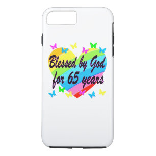 65TH BIRTHDAY GOD LOVES ME DESIGN Case-Mate iPhone CASE