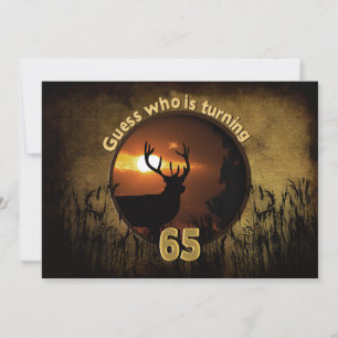 65TH BIRTHDAY INVITATION - FOR HUNTERS