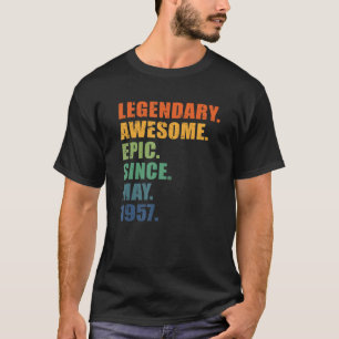 65th Birthday, May 1957, Men & Women, 65 Year Anni T-Shirt