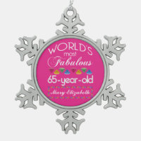 65th Birthday Most Fabulous Colourful Gems Pink