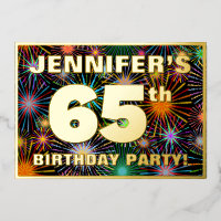 65th Birthday Party — Fun, Colourful Fireworks Loo