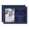 65th Birthday Party Photo Invitations  Royal Blue
