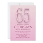 65th Birthday Pink Diamonds