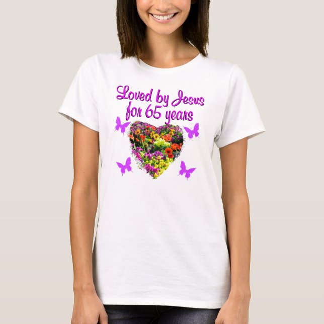 65TH BIRTHDAY RELIGIOUS T-Shirt (Front)