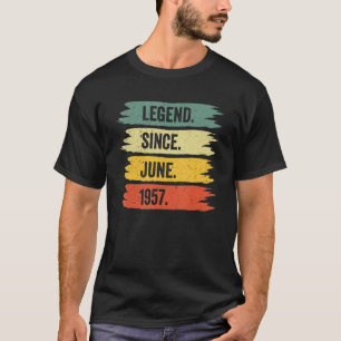 65th Birthday Retro Vintage Legends Were Born In J T-Shirt