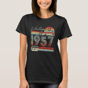 65th Birthday September 1957 Vintage Cassette T-Shirt