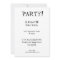 65th party invitation with cheering crowds