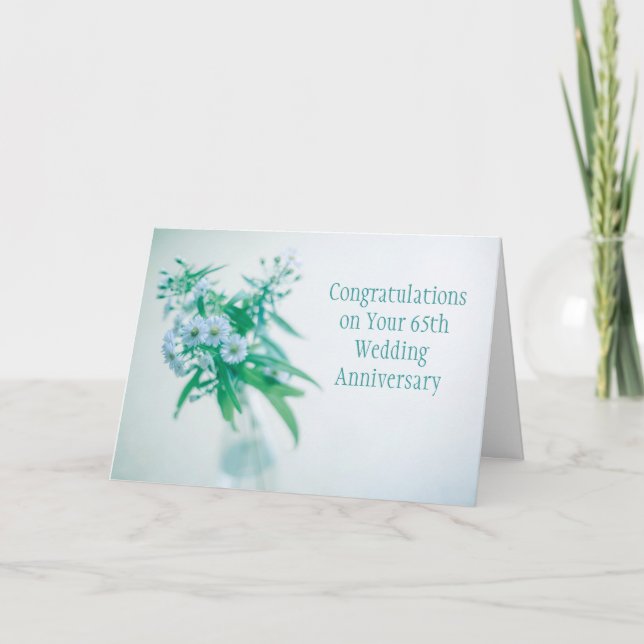 65th Wedding Anniversary Card (Front)