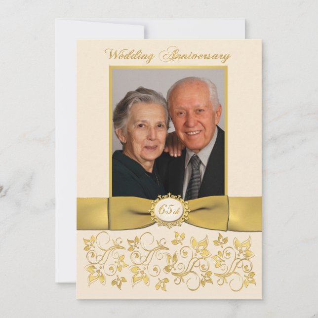 65th Wedding Anniversary Invitation (Front)
