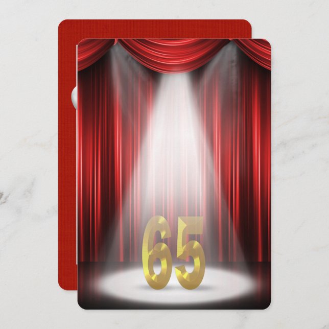 65th Wedding Anniversary Party Invitation (Front/Back)