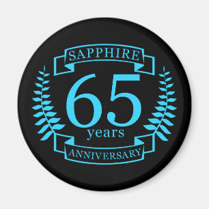 65th Wedding ANNIVERSARY SAPPHIRE Magnet