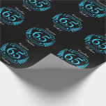 65th Wedding ANNIVERSARY SAPPHIRE Wrapping Paper<br><div class="desc">A design to celebrate your SIXTY FIFTH year of marriage. SAPPHIRE is the traditional gift for this occasion. The text reads SAPPHIRE 65 year anniversary. A romantic design to celebrate your 65th year of marriage. If you would like any help customising this design please contact me, there is an ask...</div>