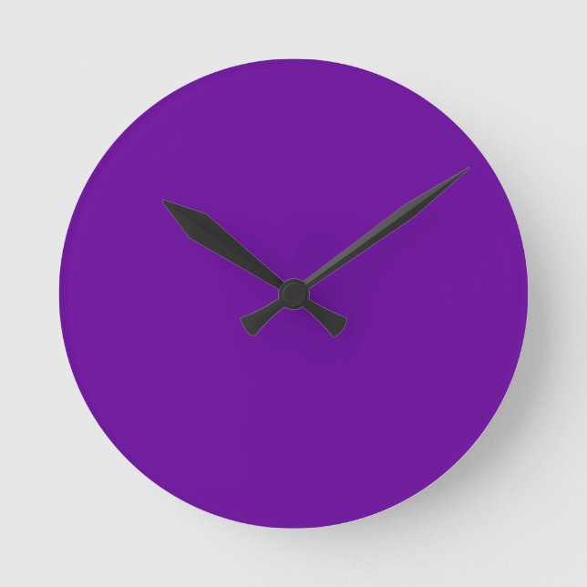 660099 Purple Round Clock (Front)