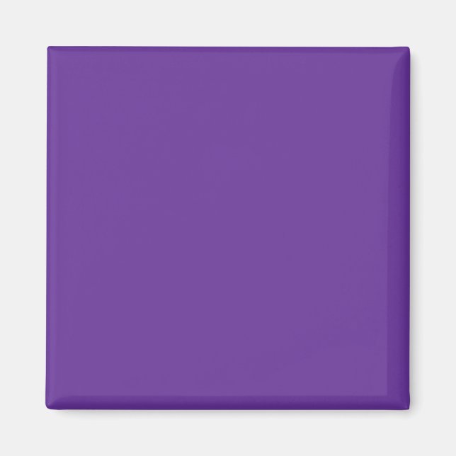 663399 Solid Colour Purple Background Template Magnet (Front)