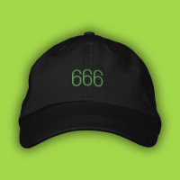 666 Angel Number Green Pop Girl Summer Dad Hat