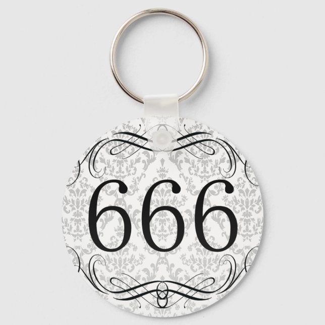 666 Area Code Key Ring (Front)