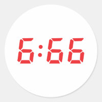 666 devil alarm clock