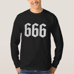 666 Number of Beast Devil Hail Satan Lucifer satan T-Shirt