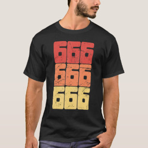 666 Number Of The Beast Satanic Occult Pagan Gothi T-Shirt