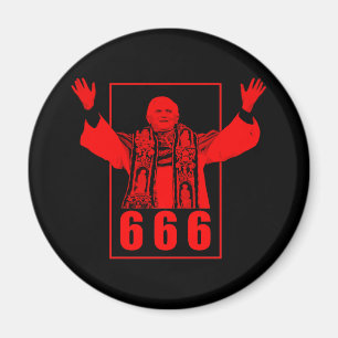 666 Pope Magnet