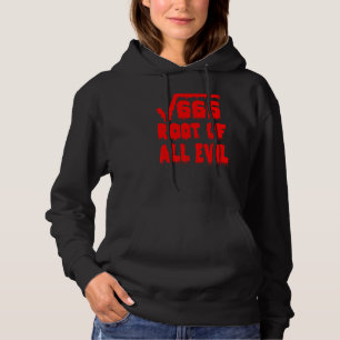 666 Square Root All Evil Mathematician Math Teache Hoodie