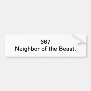 667 bumper sticker