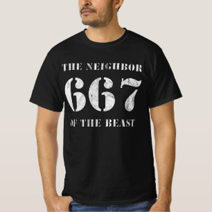 667 The Neighbour Of The Beast (vintage white) T-Shirt