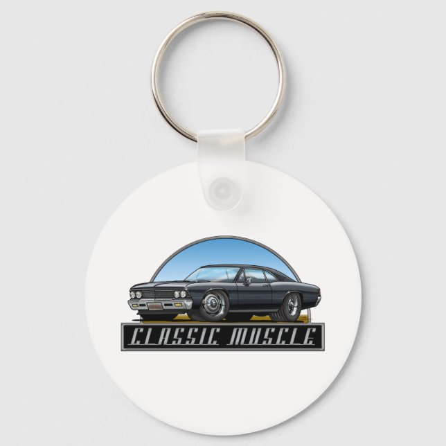 66 Chevelle Black Key Ring (Front)