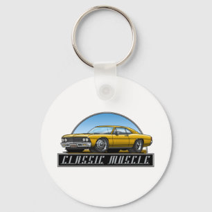 66_Chevelle_Gold Key Ring