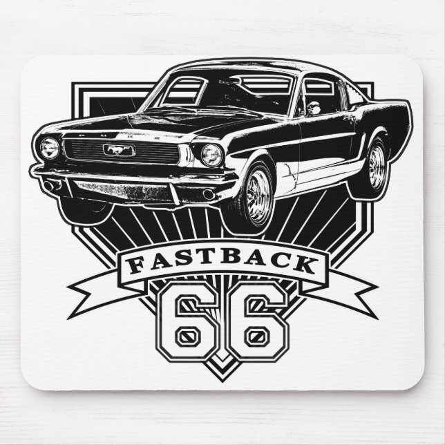 66 Fastback Mouse Pad (Front)