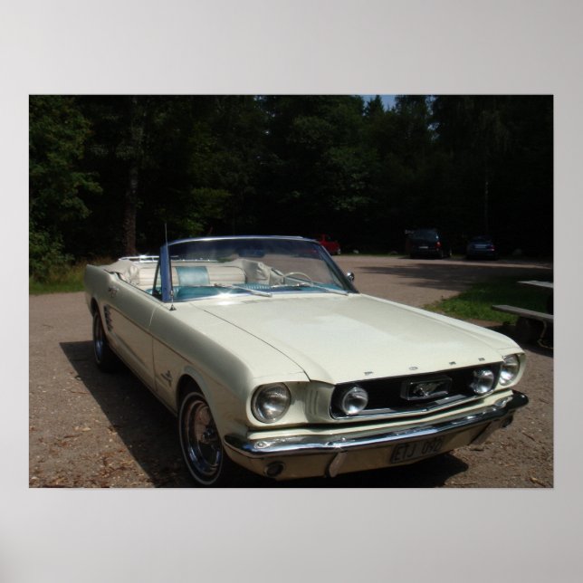 '66 Mustang Cabriolet Poster (Front)