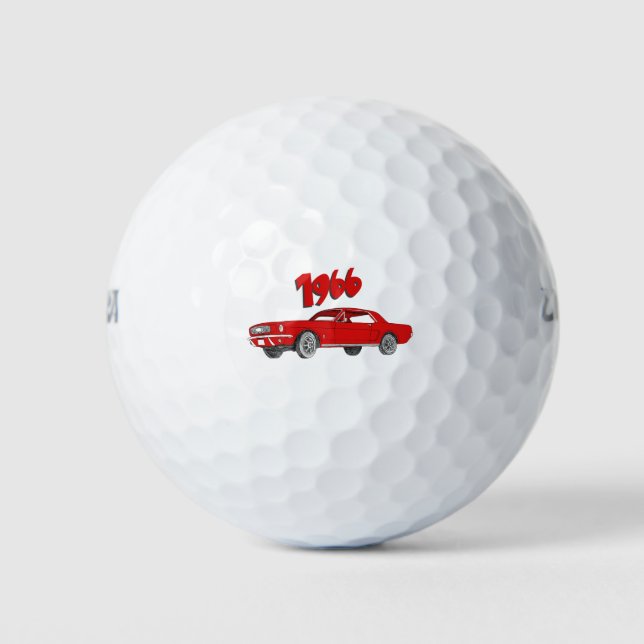 66 mustang golf balls (Front)