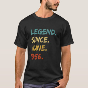 66 Year Old Legend Since June 1956 66th Birthday T-Shirt