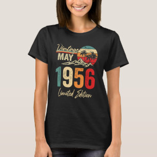 66 Year Old Vintage May 1956 66th Birthday T-Shirt