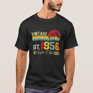 66 Years Of Being Awesome Vintage 1956 Retro 66Th T-Shirt