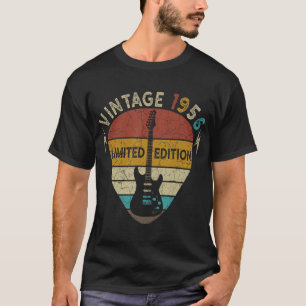 66 Years Old Gift Vintage 1956 Guitar Lover 66th B T-Shirt
