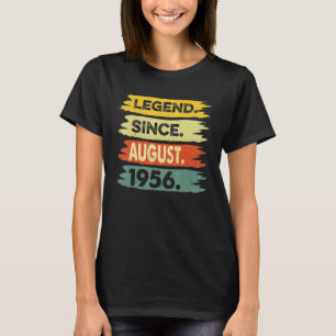 66 Years Old Legend Since August 1956 66th Birthda T-Shirt
