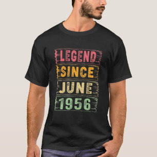 66 Years Old Legend Since June 1956 66th Birthday T-Shirt