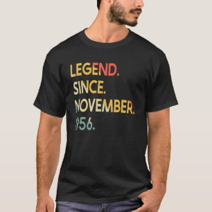 66 Years Old Legend Since November 1956 66th Birth T-Shirt